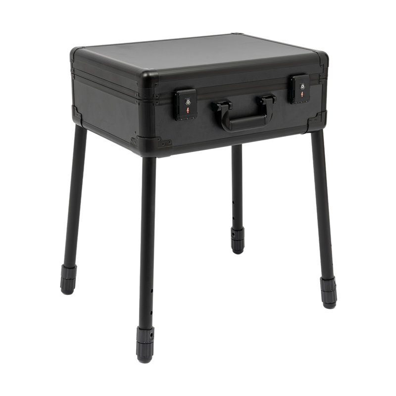 Professional Barber Toolbox Mobile Barber Case, Black