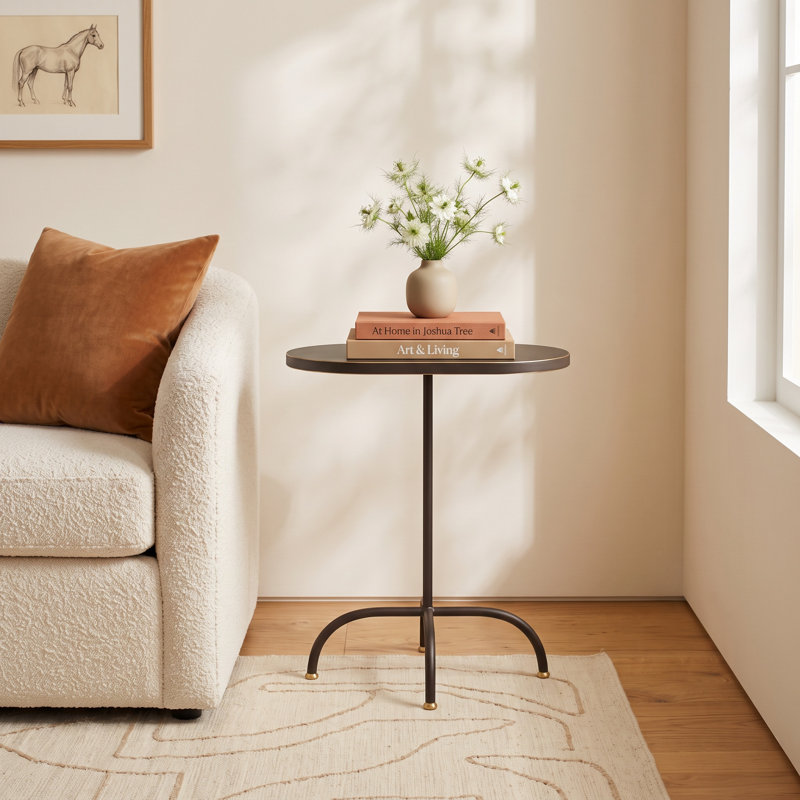 Dodie Pedestal End Table