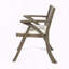Chaise d'extérieur en bois d'acacia