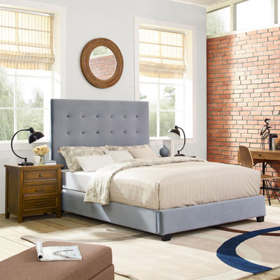 Benedict Upholstered Wingback Bed