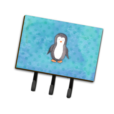 Garde-polkadot ou porte-clé pingouin aquarelle