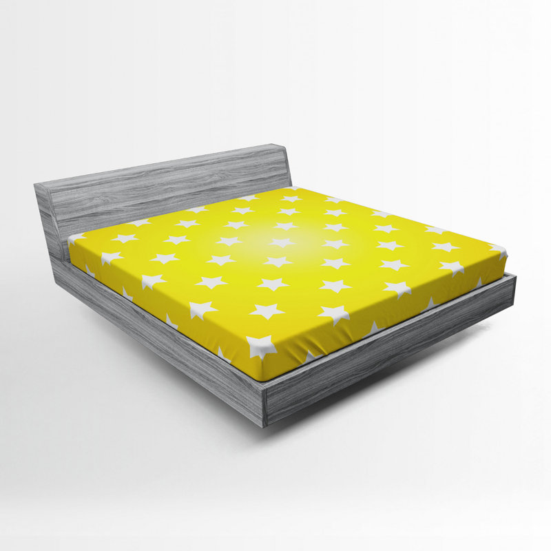 Microfiber Geometric Fitted Sheet, Full Fitted Sheet