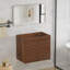 Meuble-lavabo mural 30 po en noyer sans lavabo