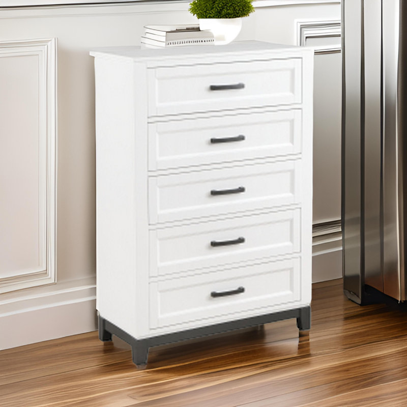 35'' W 5 - Drawer Dresser, White