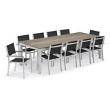Travira Rectangular 10 - Person 103" Long Powder Coated Aluminum Patio Dining Set