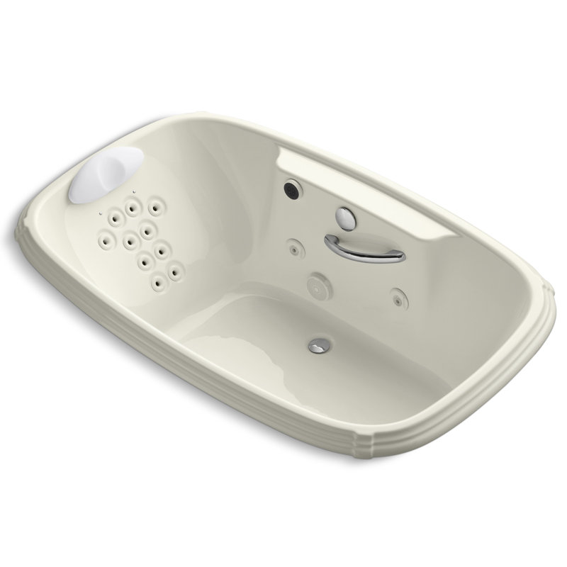 Portrait 67" x 42" Whirpool Bathtub, Biscuit