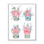 Collection de roses roses - reproduction sur toile avec cadre flottant-59647923-59647933