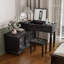 Makeup Vanity with mirror,5 drawers,Power Outlet,1 chair