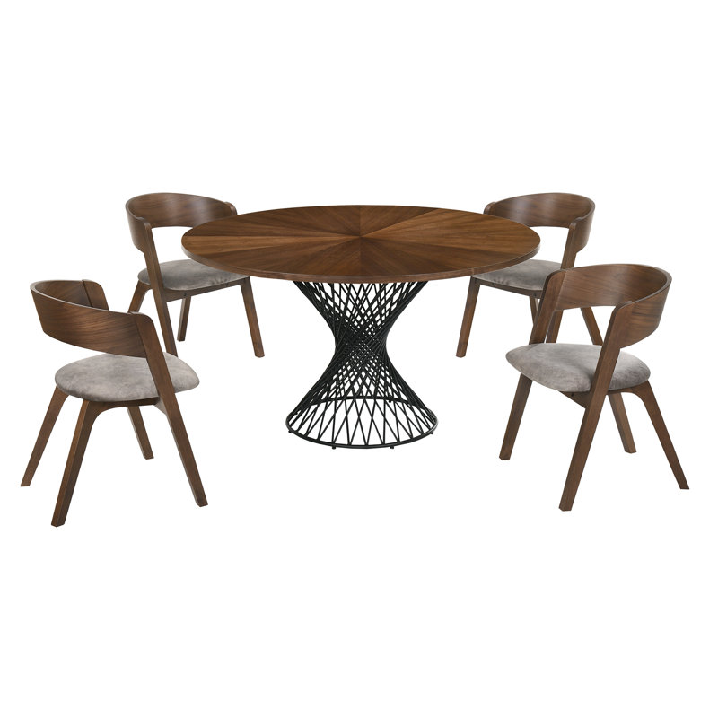 Schoonmaker 5 - Piece Dining Set, Walnut, Walnut