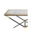 Joffe 82cm Cross Legs Console Table for Living Room, Entrance Hallway Table With Glass Top