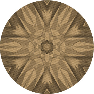 Tapis géométrique brun