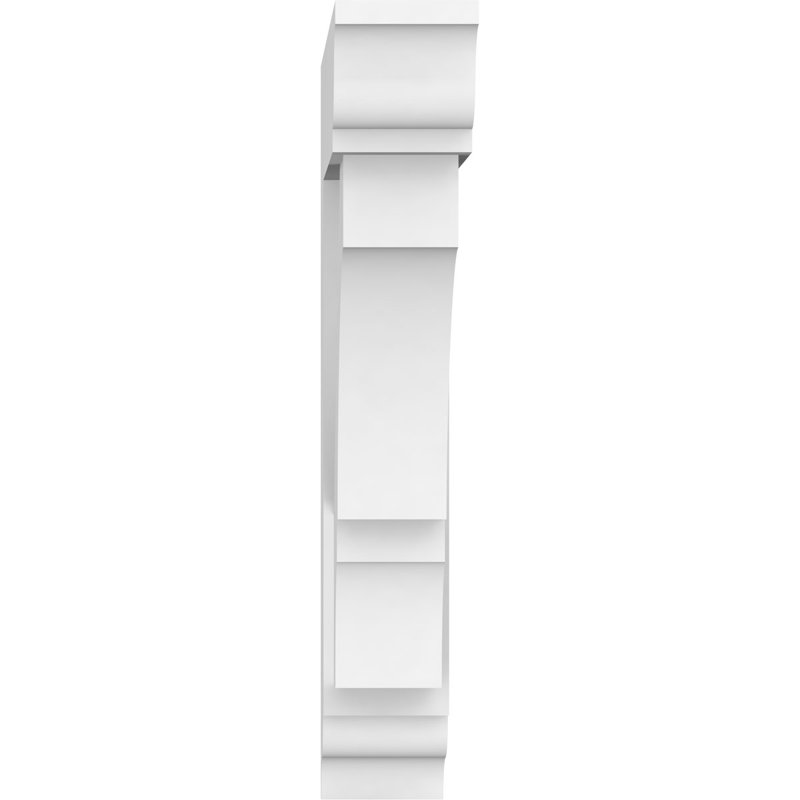 Support standard en PVC de qualité architecturale avec extrémités traditionnelles Balboa, H 18 po x l 3 po x P 14 po