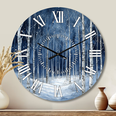 Horloge murale en métal Winter Winter