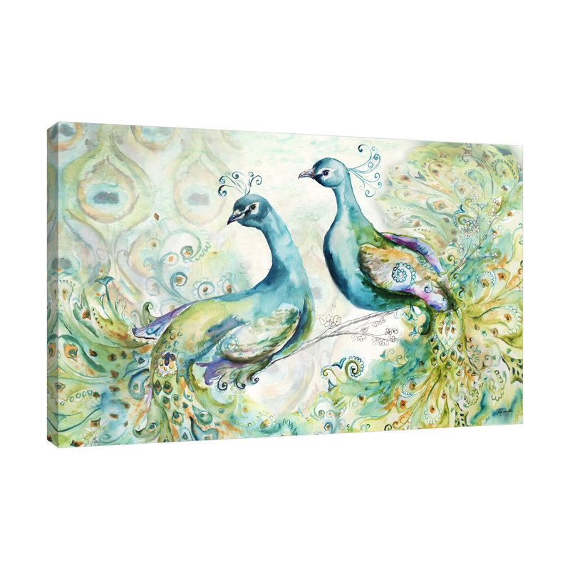 « bohémien peacocks », reproduction sur toile tendue, 10 po x 15 po