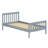 Pine Shaker Bed Twin  Grey-2040557948
