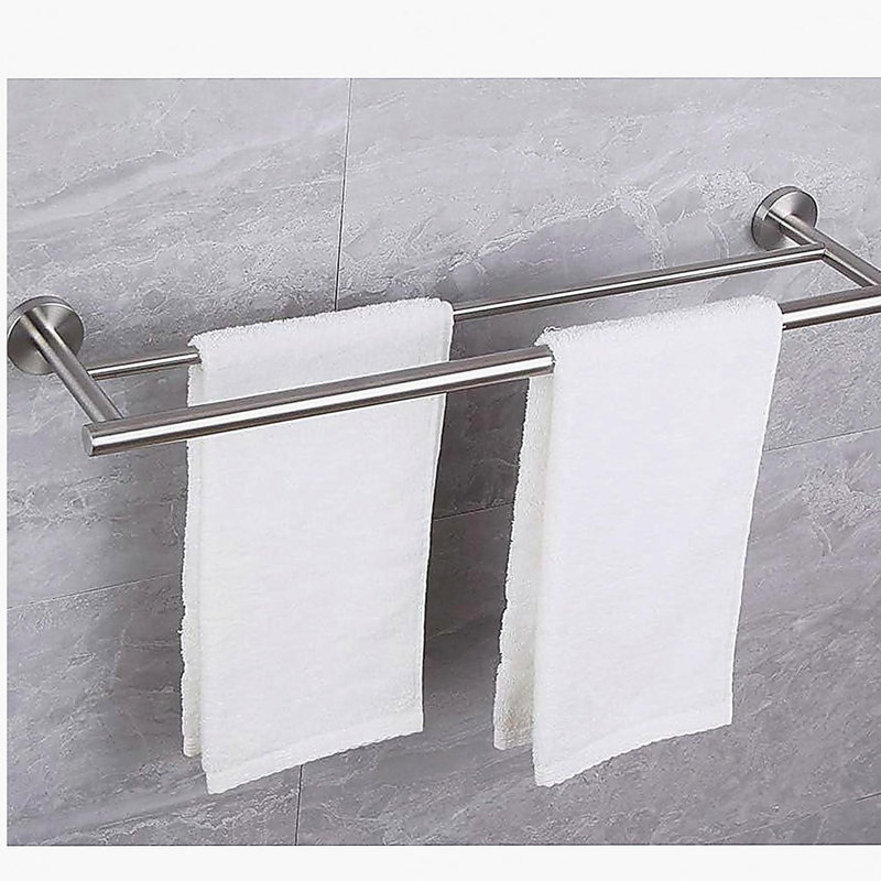 23.6'' Towel Bar Wall Mounted, Brushed Nickel
