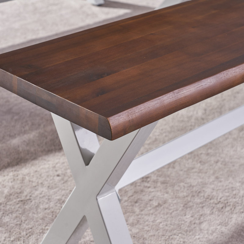 Banc en bois, Chêne foncé