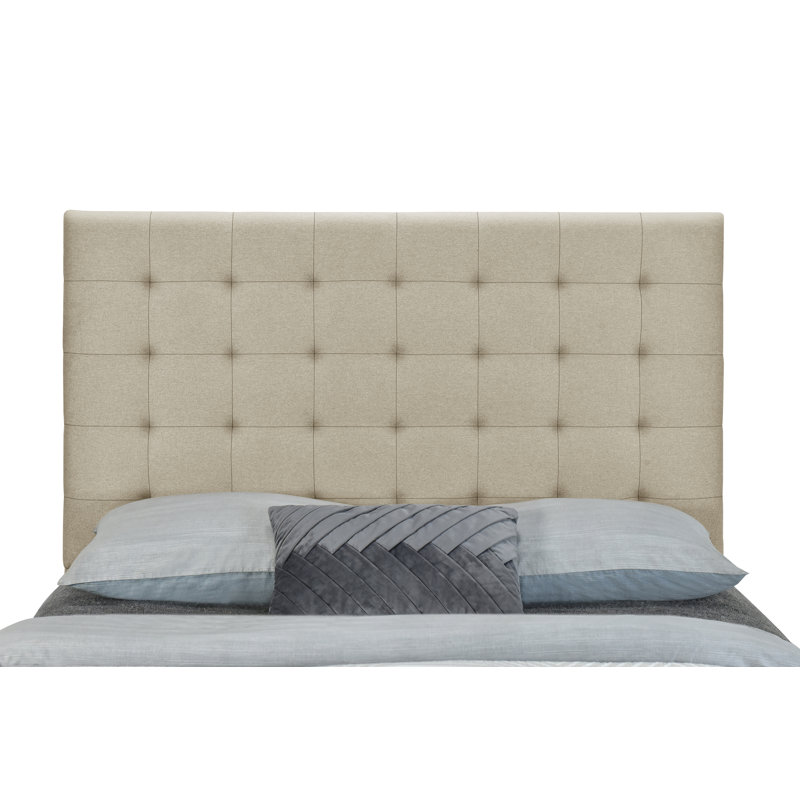 Tête de lit Elaine seulement, Double / grand, Beige