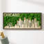 Art mural en métal Chicago Moss City