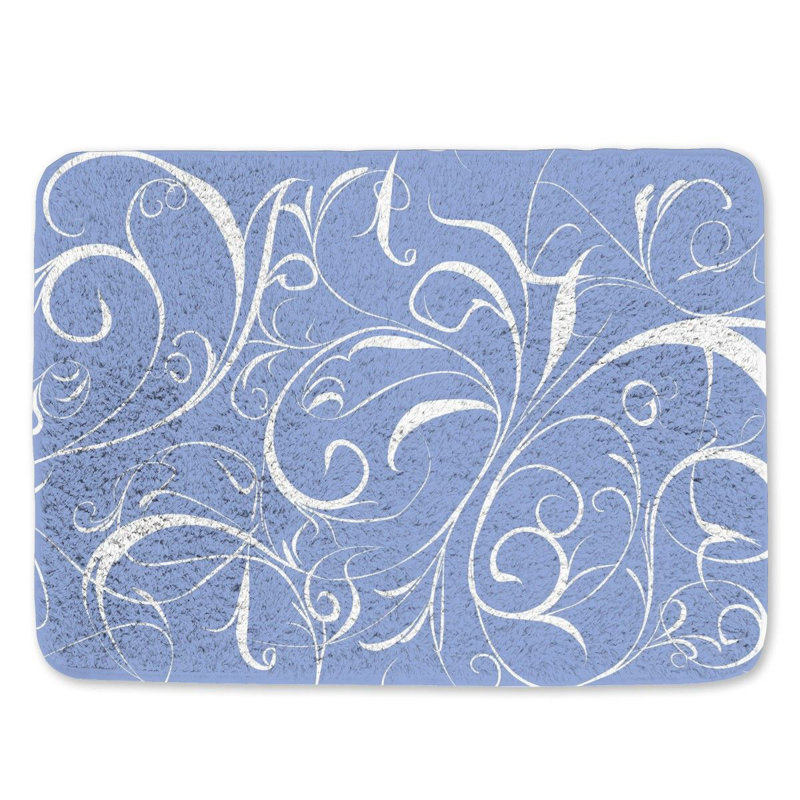 Connar Microfiber / Microsuede Non-Slip Bath Mat, 17"W x 24"L