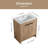 30'' Single Bathroom Vanity with Ceramic Top