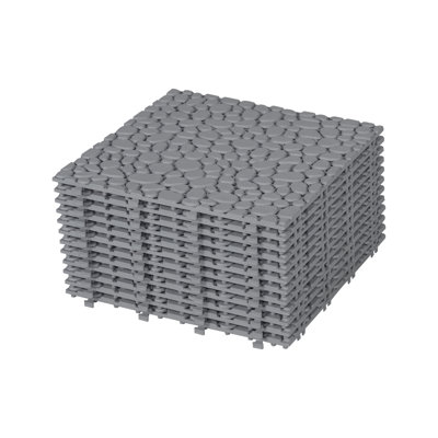 Paquet de 12 tuiles de pont grises
