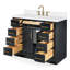 Tidworth 42' Solid Wood Single Bathroom Vanity with 1.5' White Quartz Top-2053305212-2075730161