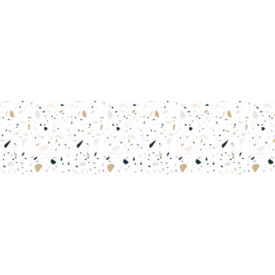 Sabatier Vinyl Machine Printed Area Rug