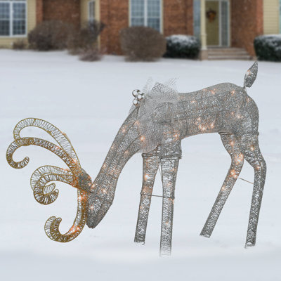 National Tree Company 28in. Reindeer Decoration with LED Lights