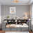 Wood Daybed With Storage Shelves, 2 Drawers, Charging Station, Led, Desk And Upholstered Headboard-474995506-474995502