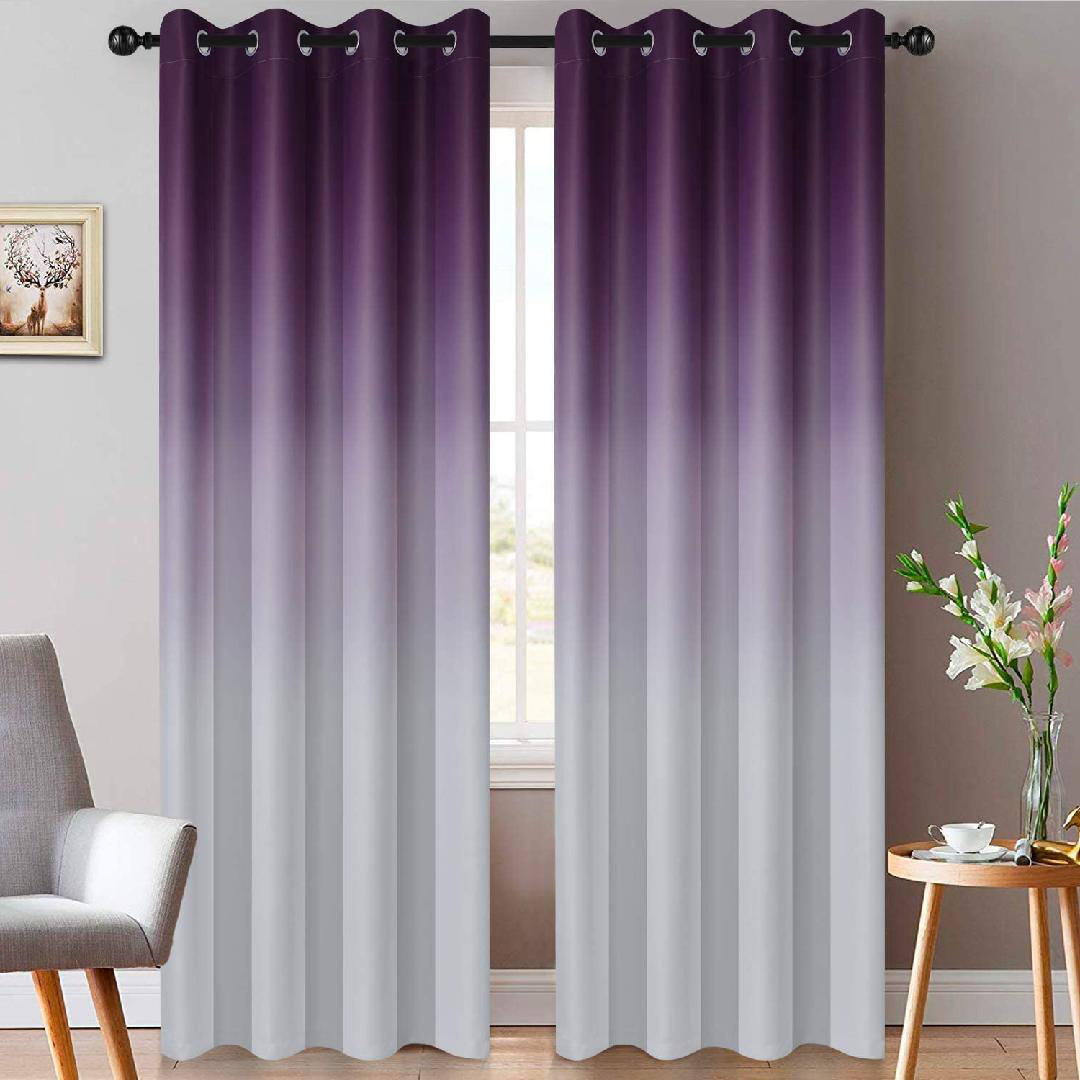 Paire De Rideaux Occultants Double épaisseur Beige - Fait Main, Satin De Coton