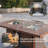 Moda 70 In. X 39 In. X 27 In. Rectangular Wicker Outdoor Gas Fire Pits Dining Setx
