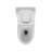 1.1/1.6 GPF Elongated Comfort Height Floor Mounted Onepiece Toilet, CUPC Certified, Watersense Cetified, Ceramic, White Color, Soft Close Seat