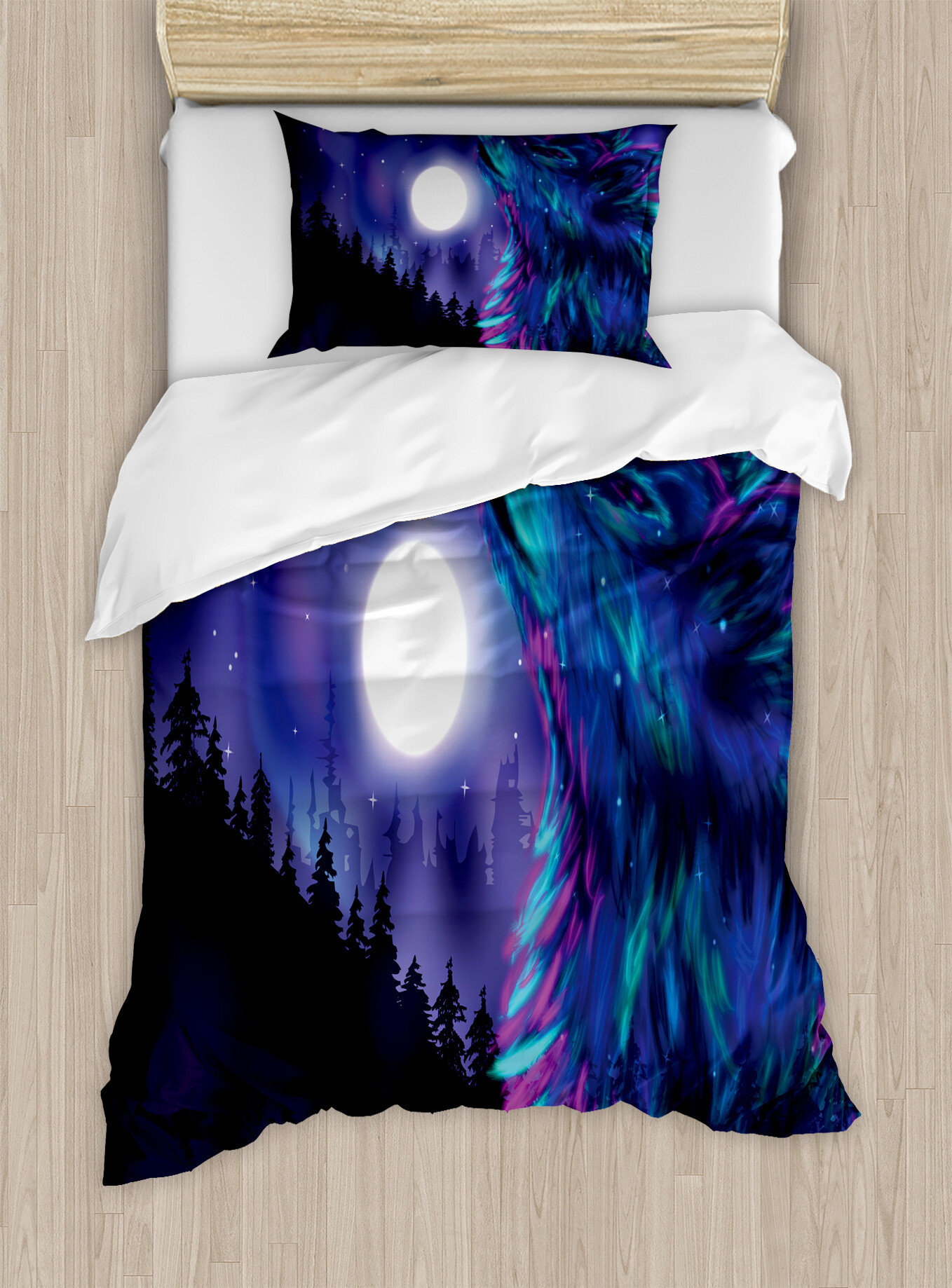 Moonlit Raccoon CW1501038CL Duvet Cover Set main image 0