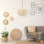 28cm H Round Pendant Shade ( Screw On ) in Brown