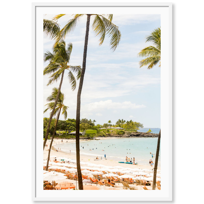 Mauna Kea Print by Carly Tabak, White Wood, 31" W x 44" H