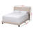 Cherron Upholstered Wingback, Queen Bed, Beige 47.64'' H X 66.60'' W X 82.80'' L-985264935-985264933