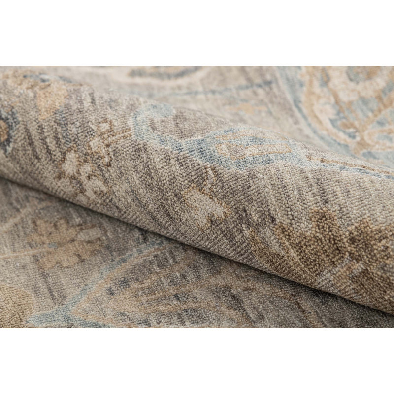 Hand Knotted Wool Indoor Rug, Rectangle 5' x 8'