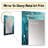 Teal And Black Minimalism Moon V - Minimalism Unique Wall Mirror Decor, Modern Large Mirror, Printed Metal Art-1982501745