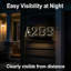 Solar-powered Digital Doorplate Waterproof LED Address Number Sign