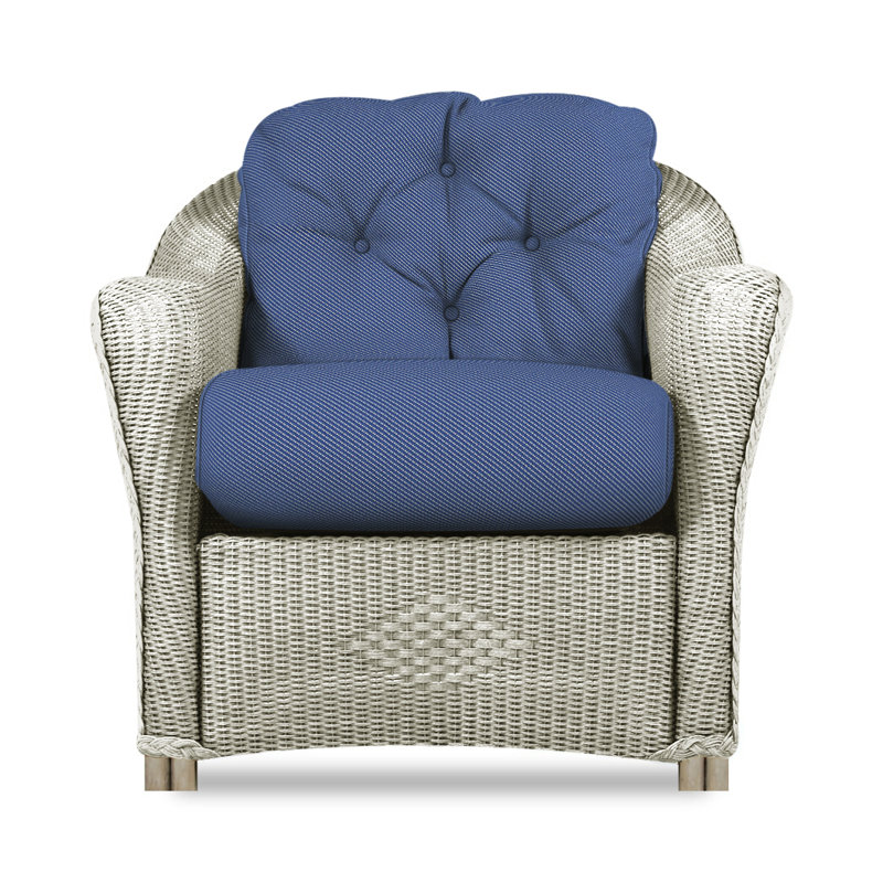 Reflections Outdoor Lounge Chair, Flagship Lapis Sunbrella®, Linen