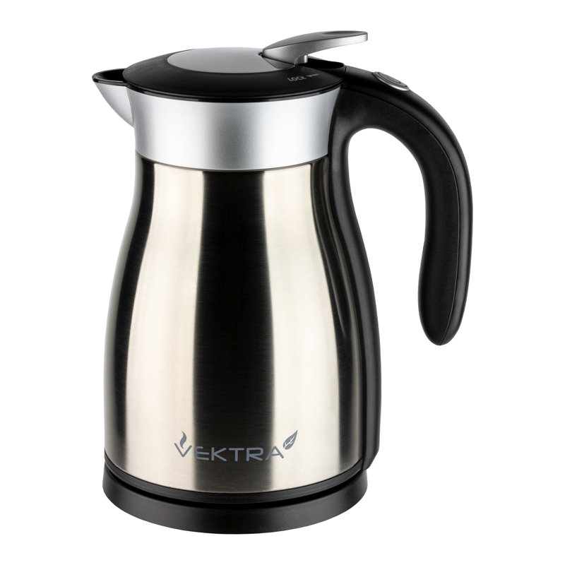 Vacuum Insulated Electric Kettles Vacuum Insulated Eco Friendly Easy Pour Kettle 1.5, 1.2, 1.7 Litre, 1.59 Quarts
