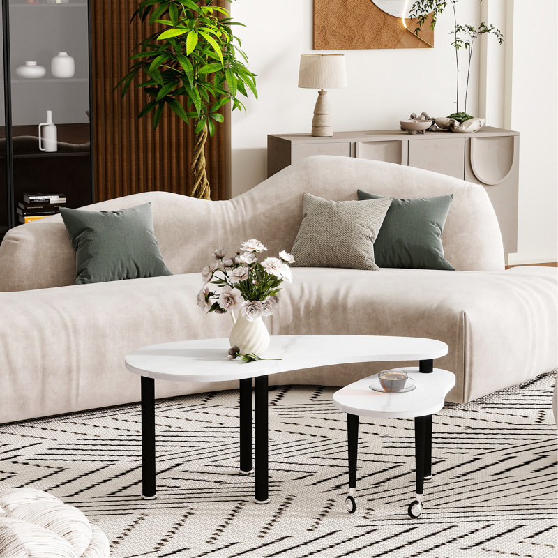 Table basse ovale rotative à 360 degrés avec plateau de table en pierre frittée, 18 mm, pieds en bois d'hévéa massif, 4 couleurs, idéale pour la décoration de la salle à manger