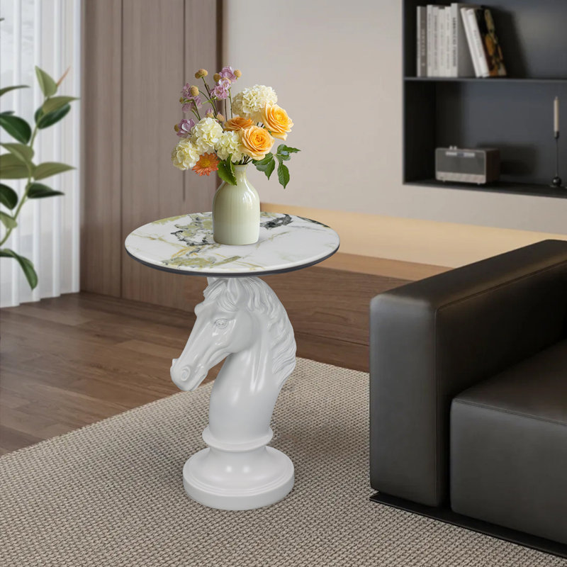 Tables d'appoint de table d'appoint, Cheval blanc