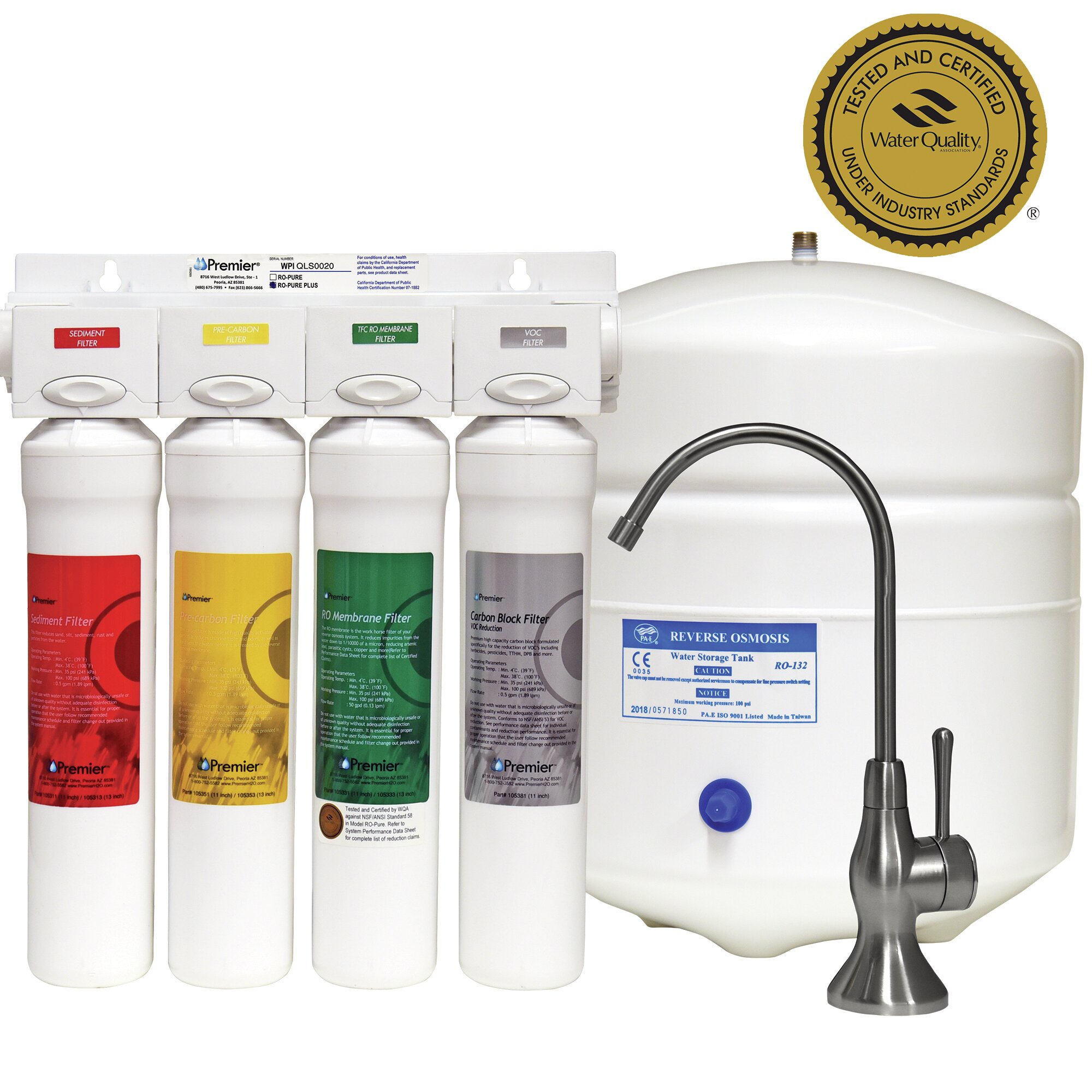 PUREPLUS Countertop Reverse Osmosis System with Instant Hot Water