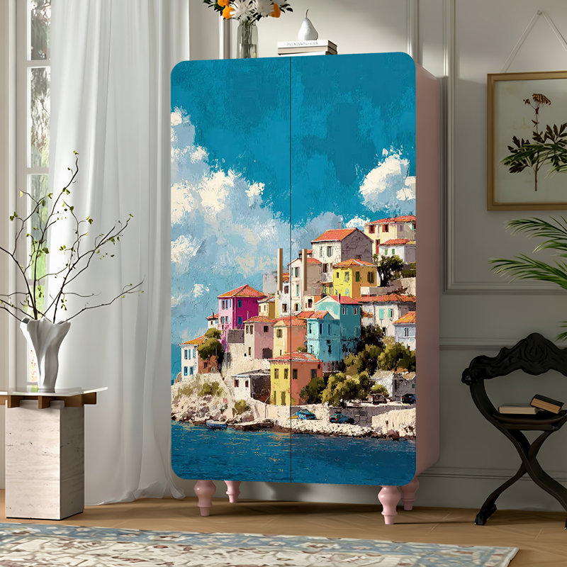 Household minimalist creative art wardrobe