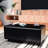 Rectangular Black Coffee Table With Refrigerated Drawers, Sound, Wireless Charging Dual Refrigeration, Charging, Ports,-1946683667