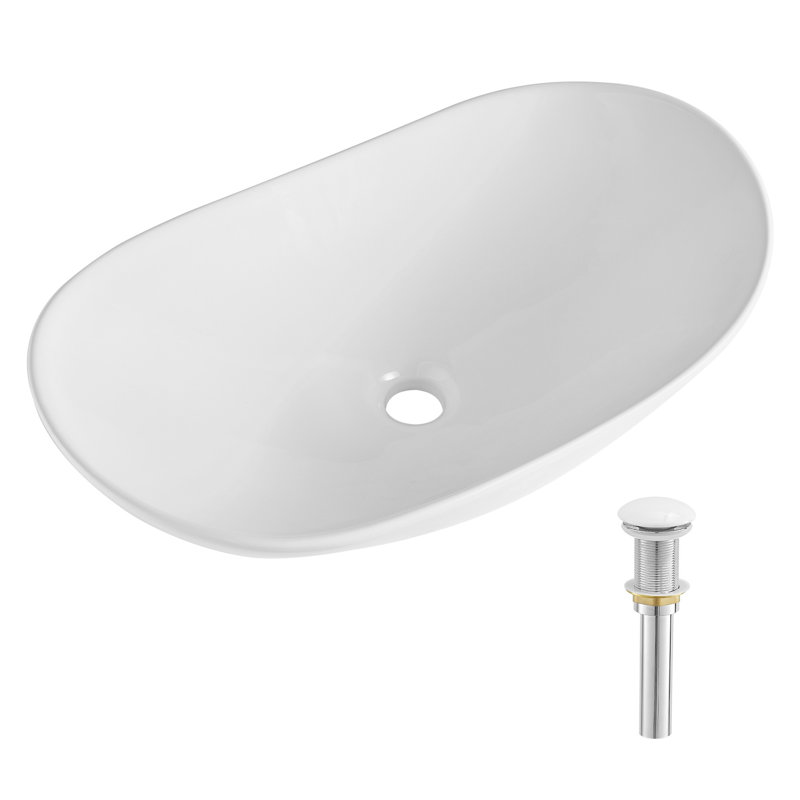 Lavabo vasque en céramique blanc moderne Modern