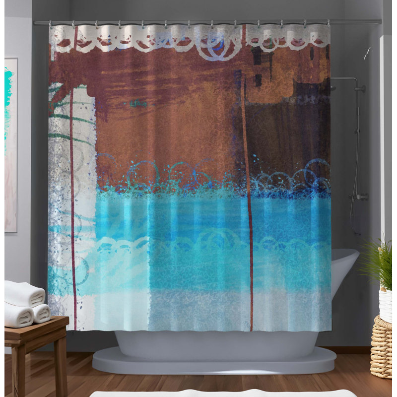 Rideau de douche abstrait Lizabeth