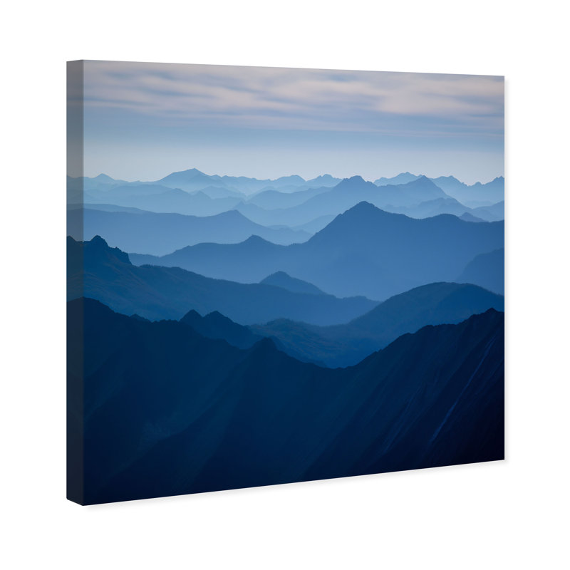 Blue Ridges II Print by Oliver Gal, 12" H x 12" W, Gallery Wrapped